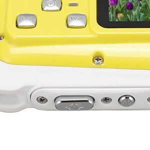 Children Digital Camera, Safe ABS 2.0 Inch Screen Compact Waterproof Kids Camera for Toy for Gift(Yellow)