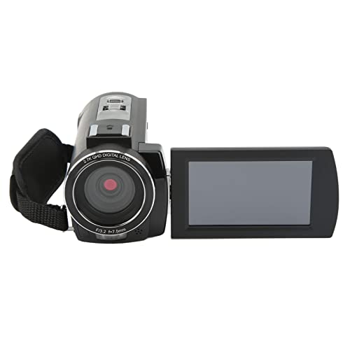 HD Digital Camera, Resolution 2.7K Full HD 100240V 16x Digital Zoom DV Camera 3 Inch IPS Screen for Photography (US Plug)