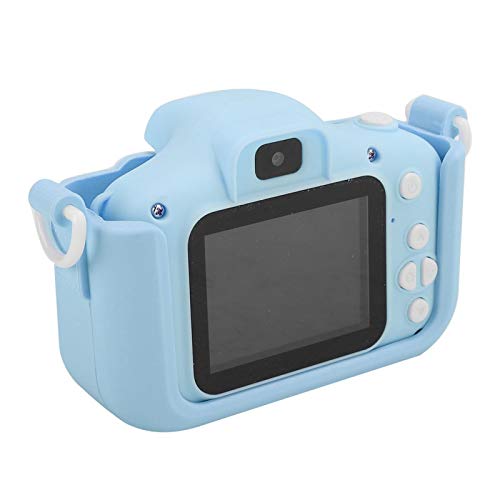 Goshyda 12MP Mini Children Camera,Digital Camera Toy,with Double Camera,Nice Gift,2.0in IPS Screen,Comfortable,Durable(Blue)