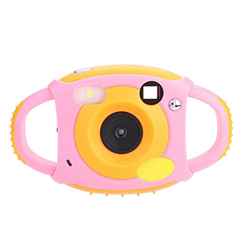 Selfie Mirror Children's Video Camera 600mAh Lithium Battery Children's Selfie Camera 4 Filters Multiple Photo Frame Options Kids Video Camera,for Kids(Pink)