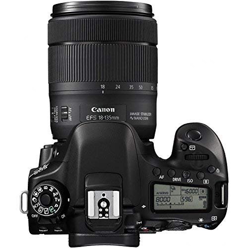 Canon 1263C006 EOS 80D DSLR Camera with 18-135mm Lens (International Model) Standard Bundle