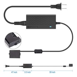 LP-E10 Dummy Battery for Canon EOS Rebel T3 T6 T5 T7 1100D 1200D 1300D 1500D 2000D Kiss X50 X70 X80 X90 Cameras,ACK-E10 DR-E10 Power Adapter Kit by Tengdaxing