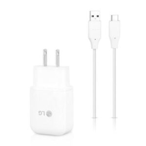 genuine lg g6 v30 v20 g5 charger + usb c cable 18w quickcharge 3.0 certified