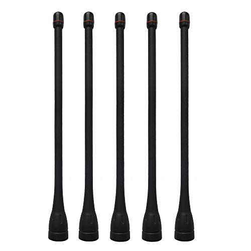 5 X UHF Whip Antenna for ICOM 2 Way Radio IC-F21 F21S F21BR F24 F80 IC-F4000 F4011 F4021 F4061 F4161 FA-SC57U