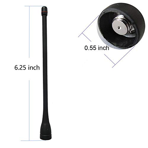 5 X UHF Whip Antenna for ICOM 2 Way Radio IC-F21 F21S F21BR F24 F80 IC-F4000 F4011 F4021 F4061 F4161 FA-SC57U