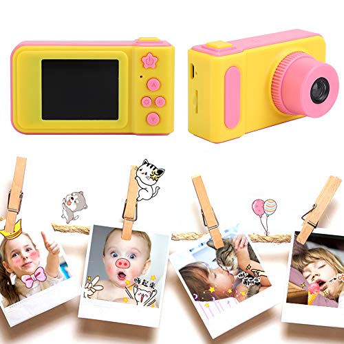 DSLR Video Mini Camera Toy, USB Sports Camera, Digital Camera, Camera, for Children of All Ages, for Kid for Childen,(Pink (no Memory Card))