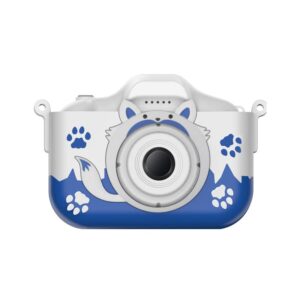 children’s digital camera hd cartoon can take pictures of children mini children’s camera (blue fox)
