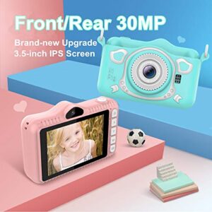 Niaviben Small Digital Camera for Kids Multi-Functions Digital Camera Toy 720p Hd Dual Lens 2.8-inch Screen Camera Gifts for Childrens Blue