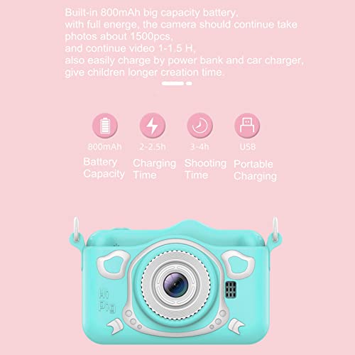 Niaviben Small Digital Camera for Kids Multi-Functions Digital Camera Toy 720p Hd Dual Lens 2.8-inch Screen Camera Gifts for Childrens Blue