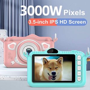 Niaviben Small Digital Camera for Kids Multi-Functions Digital Camera Toy 720p Hd Dual Lens 2.8-inch Screen Camera Gifts for Childrens Blue