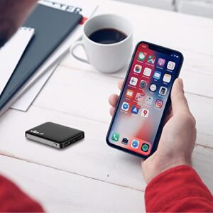 Vida IT 5000mAh Mini Power Bank Small Portable Charger for Heated Vest Jacket Battery Pack for iPhone Samsung Cell Phone with Dual USB Output, Lightweight Rechargeable Power Pack 5V 2.1A for Travel