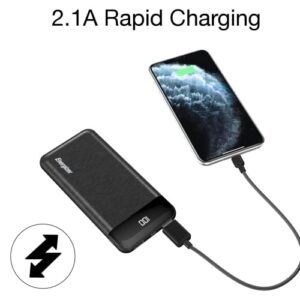 Energizer New Power Bank with LCD Indicator｜ 10000mAh Capacity Lithium Polymer｜ 2.1A High-Speed Charging｜ Dual Outputs｜Compatible with iPhone, Samsung, Tablet, and More.｜UE10058