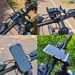 GUB Bicycle & Motorcycle Phone Mount, Aluminum Bike Phone Holder Mount with 360° Rotation for iPhone 11 12 13 14 Pro Max Mini X XR Xs Plus, Samsung S22 S21 S20 Note20/10 4-7 Inch - Upgraded