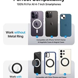 andobil Magnetic Phone Holder for Car [Small BUT Ultra Stable] All-Metal Dashboard Car Mount [Powerful 20 Magnets] Phone Mount for Car Compatible with iPhone 14 13 12 Pro Max/Samsung/MagSafe Case