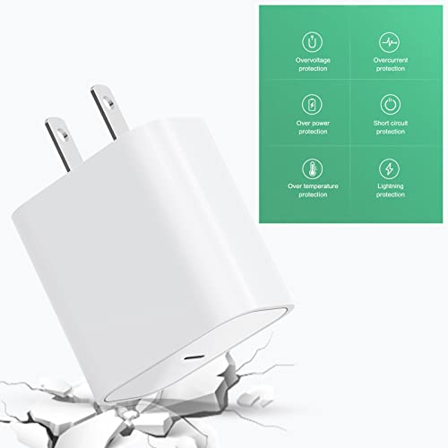 3Pack iPhone 14 13 12 Fast Charger [Apple MFi Certified], 20W PD Adapter with 6FT Type C to Lightning Cable Fast Charging USB C Wall Charger for iPhone 14/13/12/11 Pro/Pro Max/XS Max/XS/XR/X