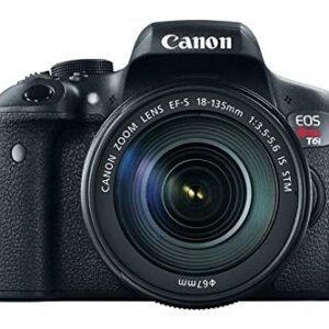 Canon T6i EOS Rebel DSLR Camera with EF-S 18-135mm f/3.5-5.6 is STM Lens + 16 GB Sunshine Basic Bundle