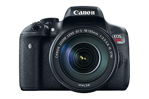 Canon T6i EOS Rebel DSLR Camera with EF-S 18-135mm f/3.5-5.6 is STM Lens + 16 GB Sunshine Basic Bundle