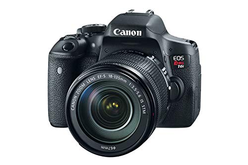 Canon T6i EOS Rebel DSLR Camera with EF-S 18-135mm f/3.5-5.6 is STM Lens + 16 GB Sunshine Basic Bundle