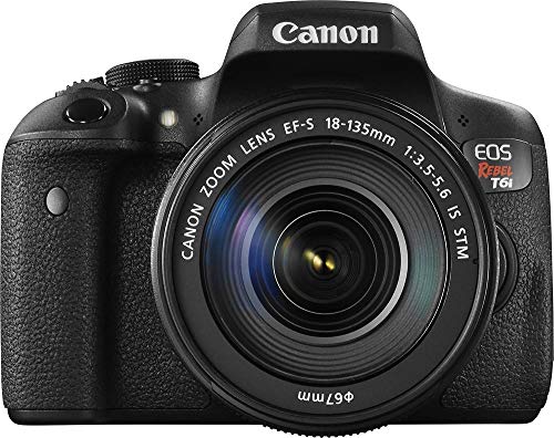 Canon T6i EOS Rebel DSLR Camera with EF-S 18-135mm f/3.5-5.6 is STM Lens + 16 GB Sunshine Basic Bundle