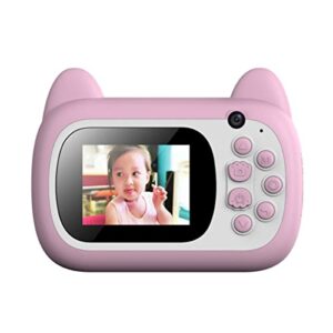 SOLUSTRE Toy Camera 1pc Children's Camera Video White Photo Lens Million Toypink Mini Printable Dual Camra