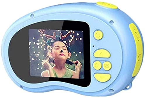 Jiaanu Kids Digital Camera，Portable Children's Camera (Color : Blue, Size : 32G)