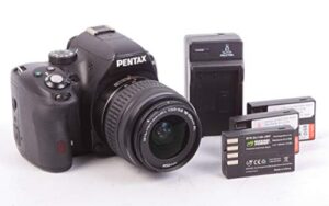 k500 digital slr camera with 18-55mm f 3.5-5.6 lens w/charger & batteries