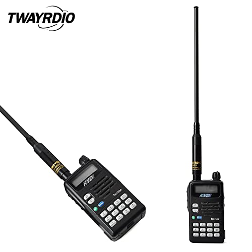 TWAYRDIO Dual Band VHF UHF Ham Radio Telescopic Antenna SMA Male 42 inch Retractable Replacement Long Antenna for Walkie Talkie Yaesu Vertex VX-3R VX-132 WOUNXUN KG-UV8D TYT Radios