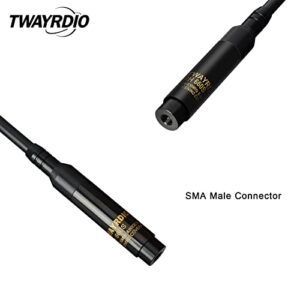 TWAYRDIO Dual Band VHF UHF Ham Radio Telescopic Antenna SMA Male 42 inch Retractable Replacement Long Antenna for Walkie Talkie Yaesu Vertex VX-3R VX-132 WOUNXUN KG-UV8D TYT Radios