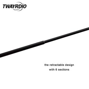 TWAYRDIO Dual Band VHF UHF Ham Radio Telescopic Antenna SMA Male 42 inch Retractable Replacement Long Antenna for Walkie Talkie Yaesu Vertex VX-3R VX-132 WOUNXUN KG-UV8D TYT Radios