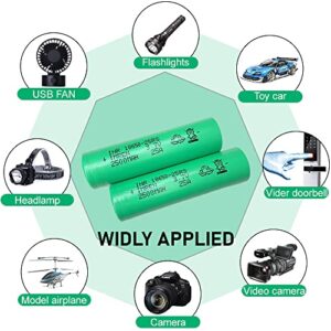 IMREN Rechargeable Battery 2500 mAh for Headlamps, Doorbells, Handheld Fan, Solar Wall Light, RC Cars (2PCS)