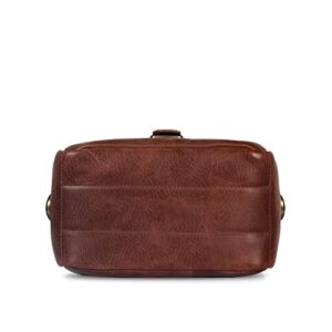 MegaGear Genuine Leather Camera Messenger Bag for Mirrorless, Instant and DSLR, Brown (MG1329)