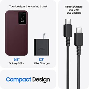 45W Super Fast Charging USB Type C Wall Charger Block for Samsung Galaxy S23 Ultra/S23/S23+/S22 Ultra/S22+/S22/Note 10/Note 20/S20/S21/S10, Galaxy Tab S7/S8 Ultra, Galaxy A, PPS Charger & 6ft C Cable