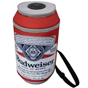 Budweiser Soft Can Shape Speaker Cooler Bluetooth Portable Travel Cooler with Built in Speaker Wireless Speaker Cool Ice Pack Cold Beer Stereo for Apple iPhone, Samsung Galaxy