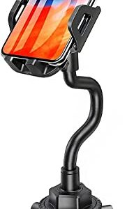 Cup Phone Holder for Car, Car Cup Holder Phone Mount with 360° Rotation Adjustable Long Gooseneck, Car Phone Holder Mount for All Smartphones Cup Holder Phone Holder