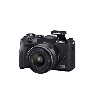 Canon EOS M6 Mark II (Black)+Ef-M 15-45mm F/3.5-6.3 is STM + Evf Kit (Renewed)