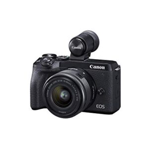 Canon EOS M6 Mark II (Black)+Ef-M 15-45mm F/3.5-6.3 is STM + Evf Kit (Renewed)