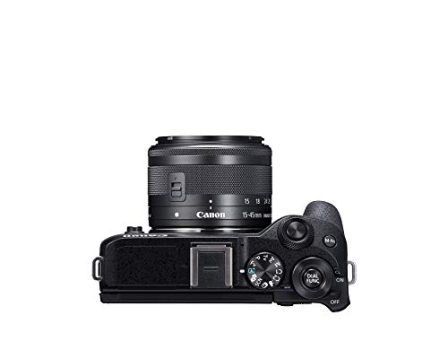 Canon EOS M6 Mark II (Black)+Ef-M 15-45mm F/3.5-6.3 is STM + Evf Kit (Renewed)