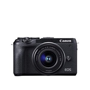 Canon EOS M6 Mark II (Black)+Ef-M 15-45mm F/3.5-6.3 is STM + Evf Kit (Renewed)