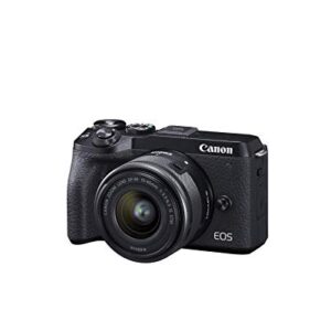 Canon EOS M6 Mark II (Black)+Ef-M 15-45mm F/3.5-6.3 is STM + Evf Kit (Renewed)