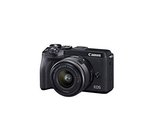 Canon EOS M6 Mark II (Black)+Ef-M 15-45mm F/3.5-6.3 is STM + Evf Kit (Renewed)