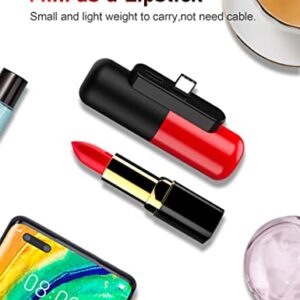 NBZZ 3300mAh Cute Portable Charger Type C Battery Pack, Compatible for Android Samsung Galaxy S20,S10,S9,S8,Note 20/10/9/8,Moto Z3/2,LG V35/G8/7/5,Nintendo Switch,Google Pixel 4/3/2XL,OnePlus, Red