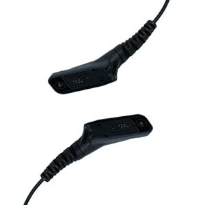 Caroo XPR 6550 Earpiece with Mic, D Shape Headset for Motorola APX4000 APX6000 APX7000 APX900 XPR6350 XPR6580 XPR7350 7350e XPR7380 XPR7550 7550e XPR7580 7580e Two Way Radio Walkie Talkie