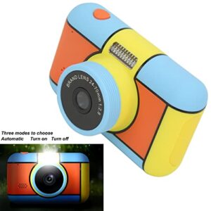 SALUTUY Dual Lens Child Camera, Dual Lens Camera 2.4 Inch HD Screen Mini Children Camera for Outdoor Game for Birthday Gift