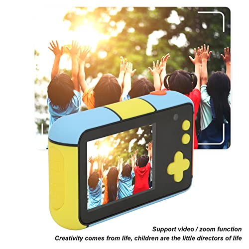 SALUTUY Dual Lens Child Camera, Dual Lens Camera 2.4 Inch HD Screen Mini Children Camera for Outdoor Game for Birthday Gift