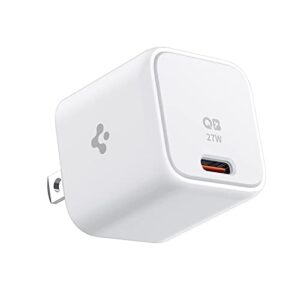 usb c charger, spigen 27w wall charger, 25w super fast charger type c, usb-c pd pps charging for galaxy s23 s22 ultra plus s21 fe z fold flip 4 3 iphone 14 13 plus pro max mini plus ipad air