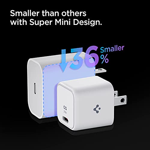 USB C Charger, Spigen 27W Wall Charger, 25W Super Fast Charger Type C, USB-C PD PPS Charging for Galaxy S23 S22 Ultra Plus S21 FE Z Fold Flip 4 3 iPhone 14 13 Plus Pro Max Mini Plus iPad Air