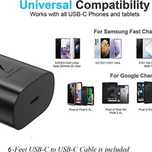 USB C Charger, 25W Type C Fast Wall Charger with PD 3.0, Compact Power Adapter Compatible with Samsung Galaxy S23 Ultra/S23/S23+/S22/S22 Ultra/S22+, S21 Ultra, S20 Ultra/Note 20/Note20 Ultra, Note 10