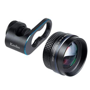 kenko real pro ke-rp065wm clip wide 0.65x and macro lens for smartphone/tablet/notebook black