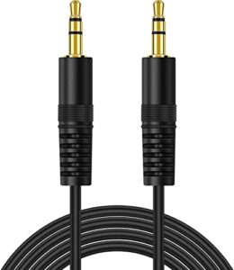 pasow 3.5mm stereo audio plug to plug cable male to male cable (15 feet)