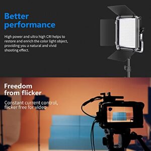 Neewer 2 Packs 660 RGB Led Light with APP Control, Photography Video Lighting Kit with Stands and Bag, 660 SMD LEDs CRI97+/3200K-5600K/Brightness 0-100%/0-360 Adjustable Colors/9 Applicable Scenes